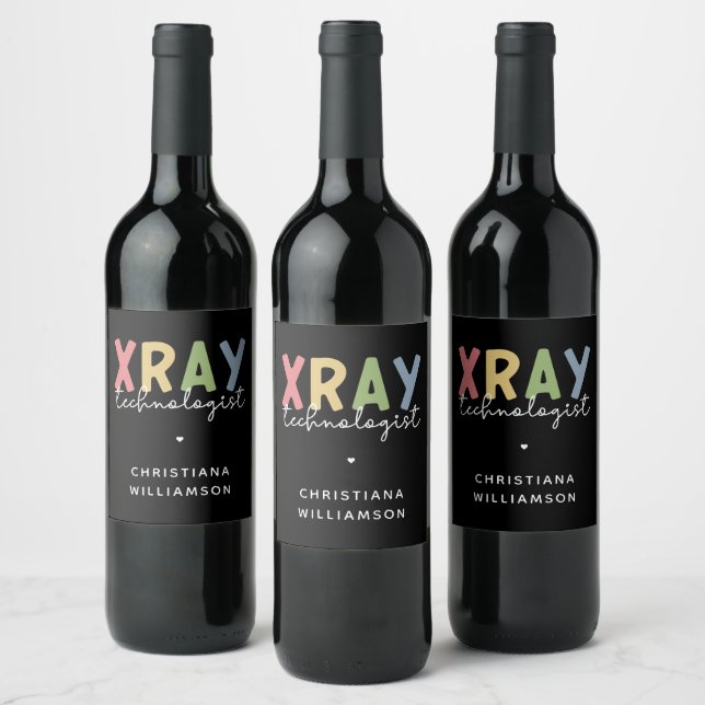 Étiquette Pour Bouteilles De Vin Cadeaux de technologie X-ray (Bouteilles)