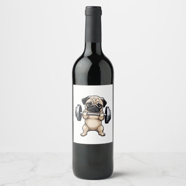 Étiquette Pour Bouteilles De Vin Carlin fitness (Devant)
