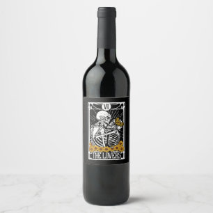Étiquette Pour Bouteilles De Vin Carte Tarot Lovers Lecture Sorcière Hall esthétiqu