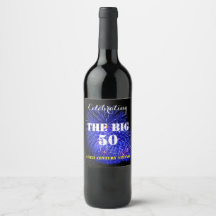 Étiquette Pour Bouteilles De Vin Célébration du BIG 50 -