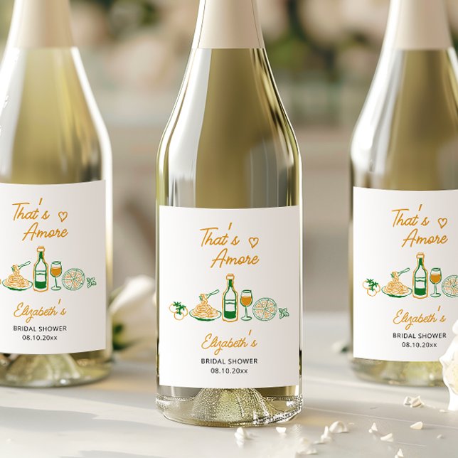 Étiquette Pour Bouteilles De Vin C'est l'Amour Nourriture Italienne Rustique pour l (Créateur téléchargé)