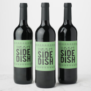 Étiquette Pour Bouteilles De Vin C'Est Mon Disque Côté