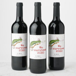 Étiquette Pour Bouteilles De Vin Chameleon