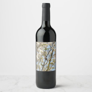 Étiquette Pour Bouteilles De Vin Chanson dans le Dogwood