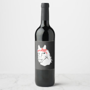 Étiquette Pour Bouteilles De Vin Chevaux