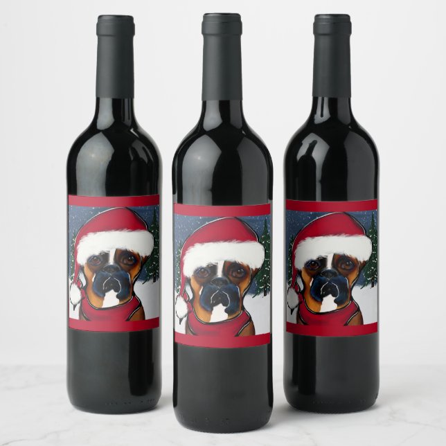 Étiquette Pour Bouteilles De Vin Chien de boîte (Bouteilles)