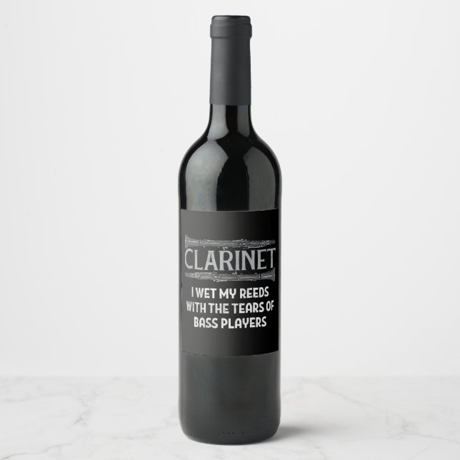 Étiquette Pour Bouteilles De Vin Clarinet (Devant)