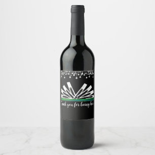 ÉTIQUETTE POUR BOUTEILLES DE VIN CLÉS DE MINUIT