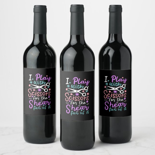 Étiquette Pour Bouteilles De Vin Coiffeur coiffeur cadeau coiffeur (Bouteilles)