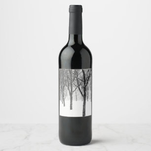 Étiquette Pour Bouteilles De Vin comme je dégrossis avec des arbres