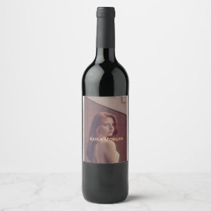Étiquette Pour Bouteilles De Vin Concepteur de photographe photo scannez le code QR