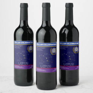Étiquette Pour Bouteilles De Vin Constellation de l'hémisphère sud