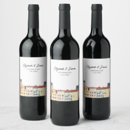 Étiquette Pour Bouteilles De Vin Copenhague Mariage Favoriser Personnalisé