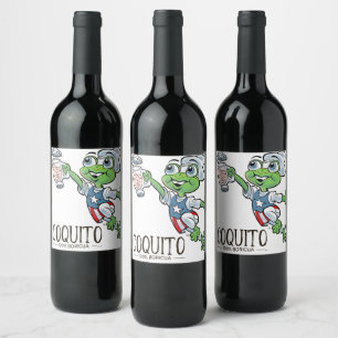 Étiquette Pour Bouteilles De Vin coquito bien Porto Rico