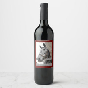 Étiquette Pour Bouteilles De Vin Corse mignonne devant un Silo