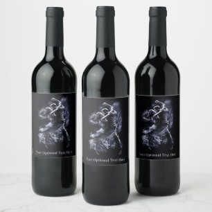 Étiquette Pour Bouteilles De Vin Couple de danse texte personnalisé