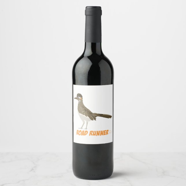 Étiquette Pour Bouteilles De Vin Coureur de route (Devant)