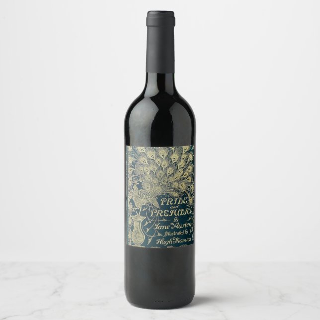Étiquette Pour Bouteilles De Vin Couverture de la fierté et du préjugé (Devant)