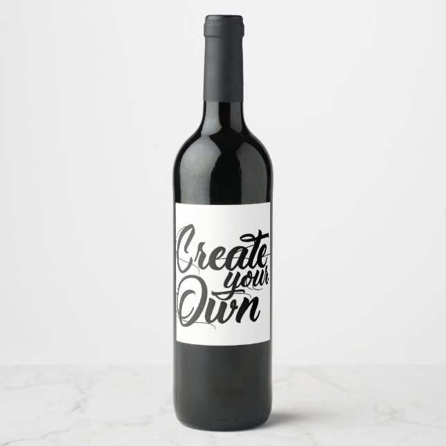 Étiquette Pour Bouteilles De Vin Créez les vôtres (Devant)