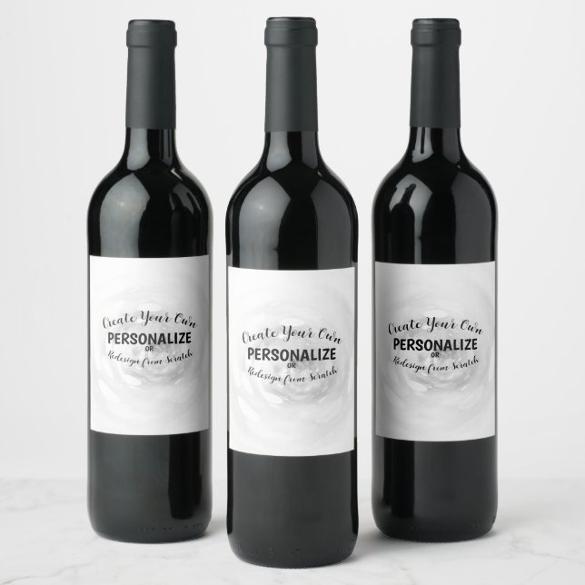 Étiquette Pour Bouteilles De Vin Créez Votre Propre (Bouteilles)