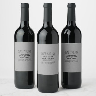 Étiquette Pour Bouteilles De Vin Créez votre propre conception personnalisée
