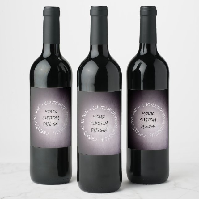 Étiquette Pour Bouteilles De Vin Créez votre propre Customisé (Bouteilles)