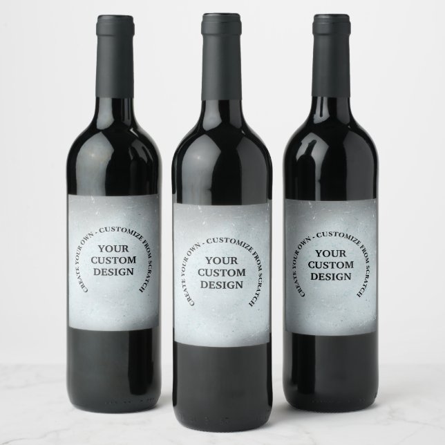 Étiquette Pour Bouteilles De Vin Créez Votre Propre Modèle (Bouteilles)