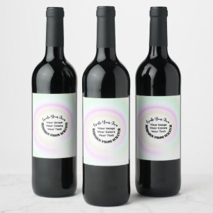 Étiquette Pour Bouteilles De Vin Créez votre propre personnalisation
