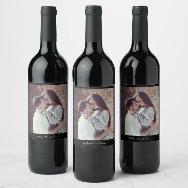 Étiquette Pour Bouteilles De Vin Créez votre propre photo (Bouteilles)