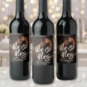 Étiquette Pour Bouteilles De Vin Créez Votre Propre Photo De Mariage
