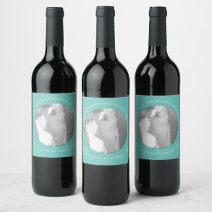 Étiquette Pour Bouteilles De Vin Créez votre propre photo Étiquette de vin vert