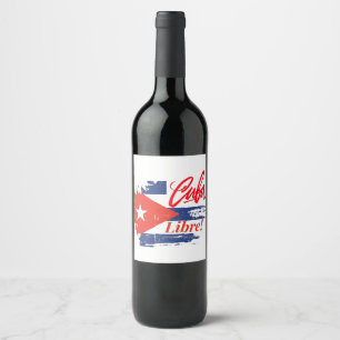 Étiquette Pour Bouteilles De Vin Cuba Libre Vin Étiquette