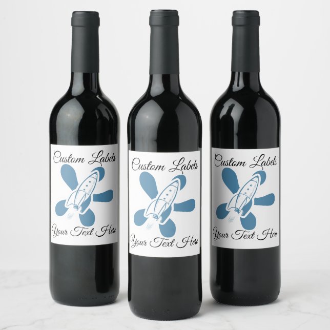 Étiquette Pour Bouteilles De Vin Cuisine Atomique - Roquette Rétro (Bouteilles)