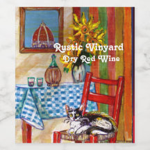 CUISINE TOSCANE CHAT, LUNETTES À VIN DE SOUFFLE