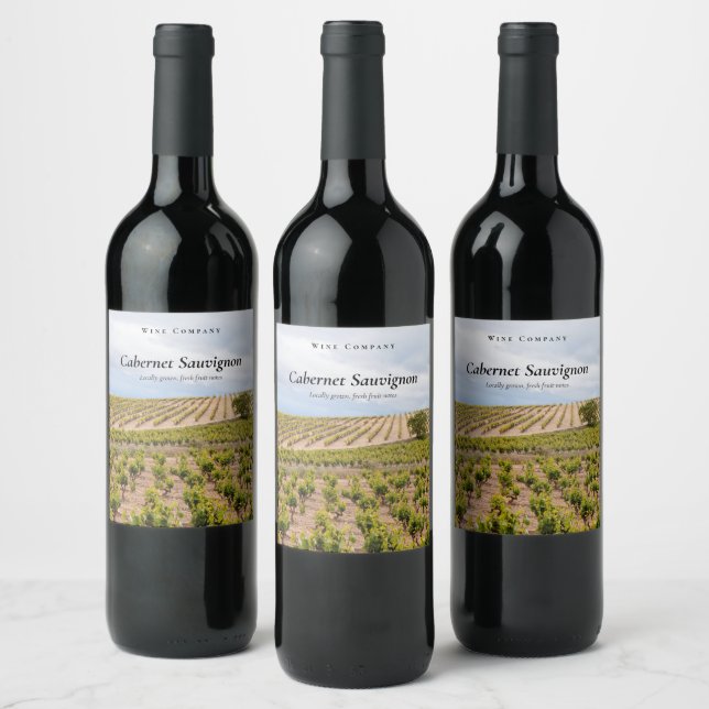 Étiquette Pour Bouteilles De Vin Custom Vineyard  (Bouteilles)