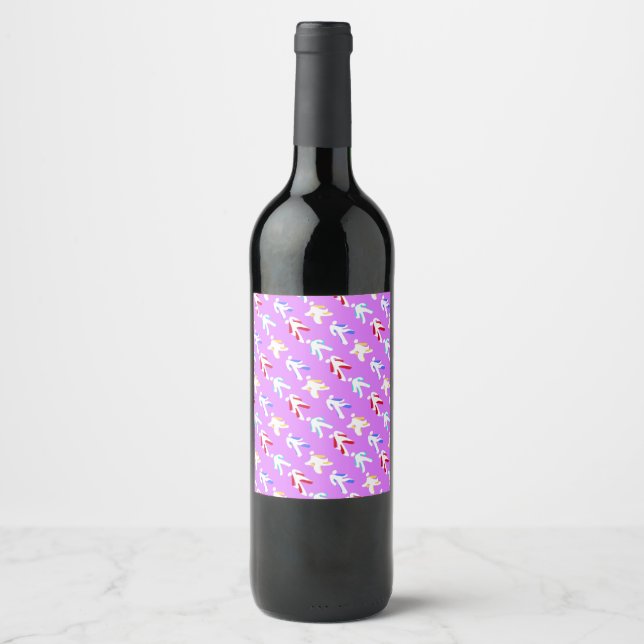 Étiquette Pour Bouteilles De Vin Danseurs (Devant)