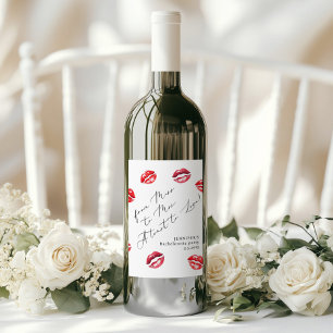 Étiquette Pour Bouteilles De Vin De Mlle à la fête de Mme Bachelorette
