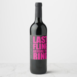 Étiquette Pour Bouteilles De Vin dernier flanc
