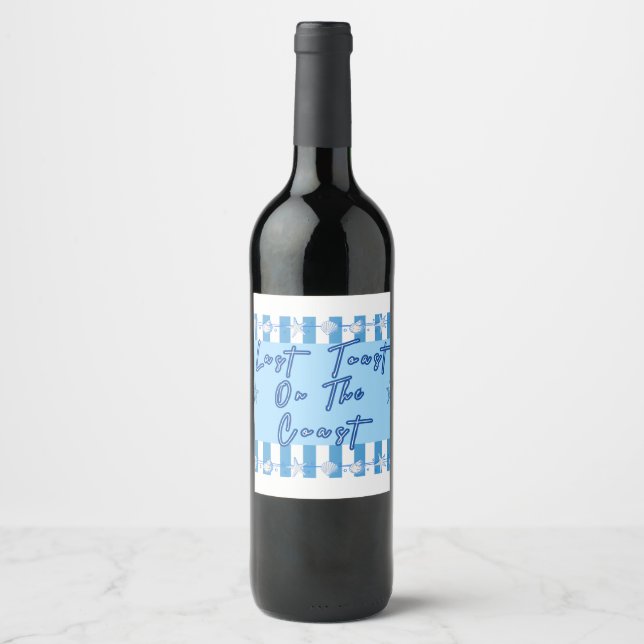 Étiquette Pour Bouteilles De Vin Dernier toast sur la côte (Devant)