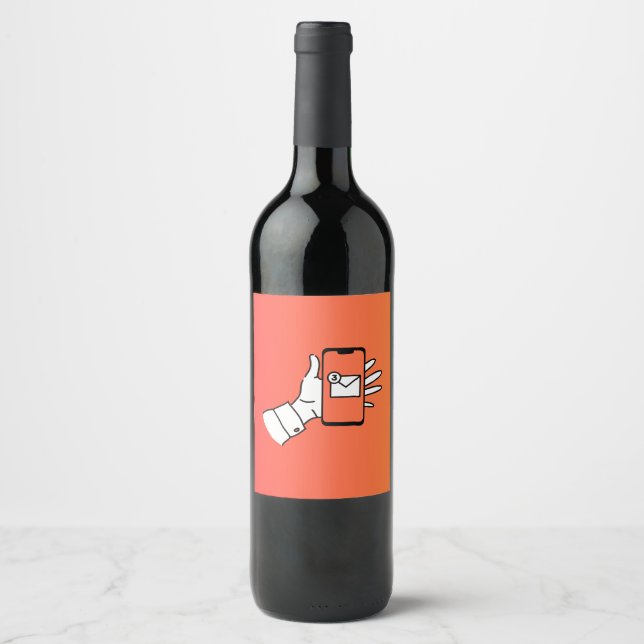Étiquette Pour Bouteilles De Vin Désordre de vin (Devant)