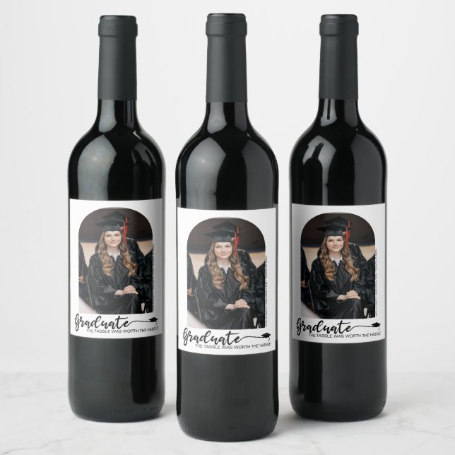 Étiquette Pour Bouteilles De Vin Diplôme photo Arché Moderne (Bouteilles)