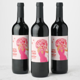 Étiquette Pour Bouteilles De Vin Disco Girl
