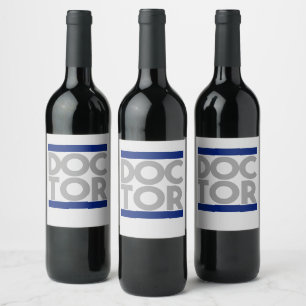 Étiquette Pour Bouteilles De Vin Docteur