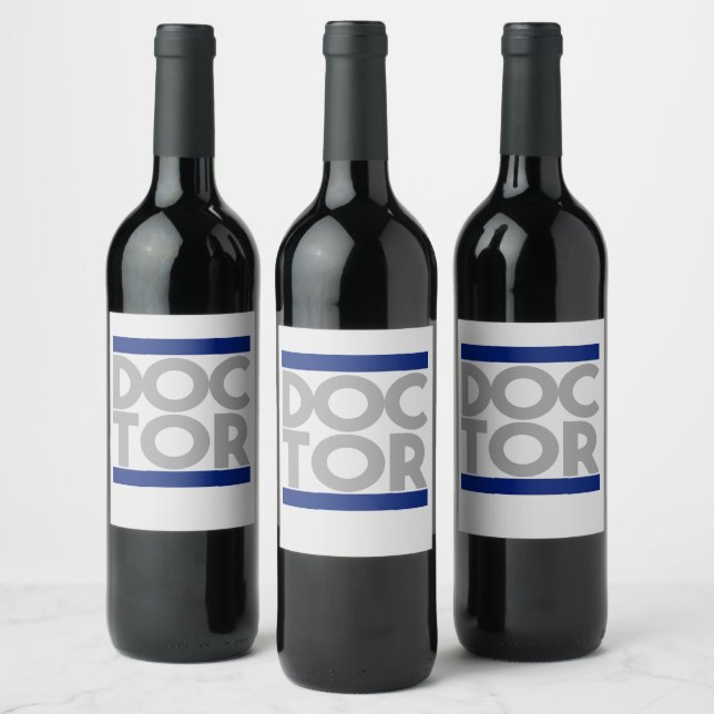 Étiquette Pour Bouteilles De Vin Docteur (Bouteilles)