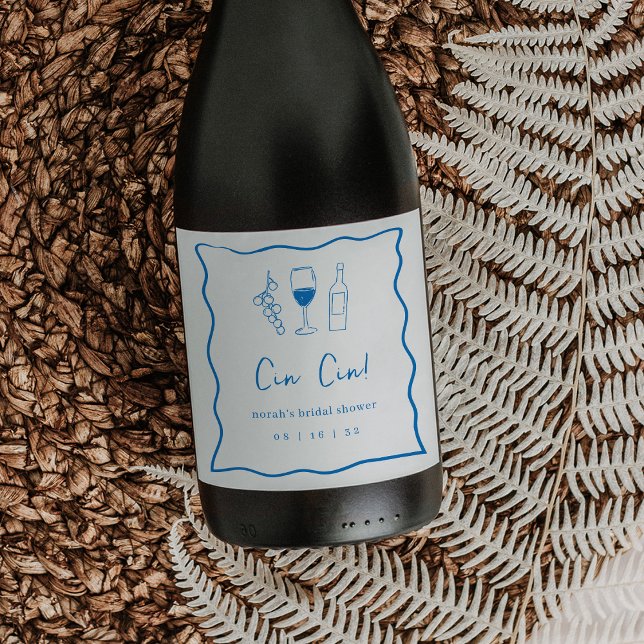 Étiquette Pour Bouteilles De Vin Dolce Vita Fête des mariées (Créateur téléchargé)