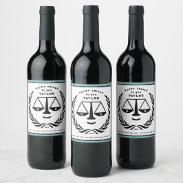 Étiquette Pour Bouteilles De Vin Don du parti de l'avocat