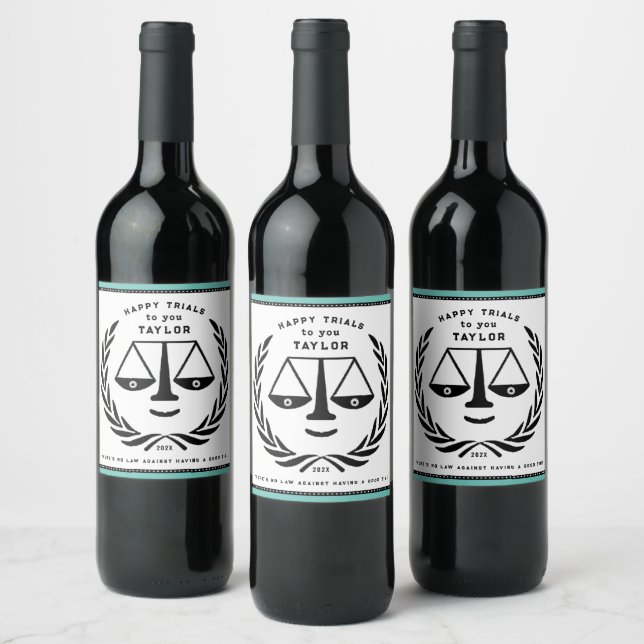 Étiquette Pour Bouteilles De Vin Don du parti de l'avocat (Bouteilles)
