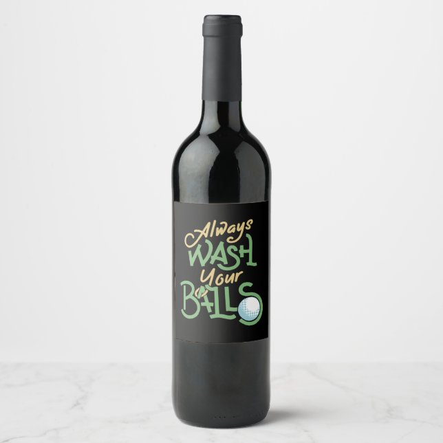 Étiquette Pour Bouteilles De Vin Don Golf Golfball Golf Golf (Devant)