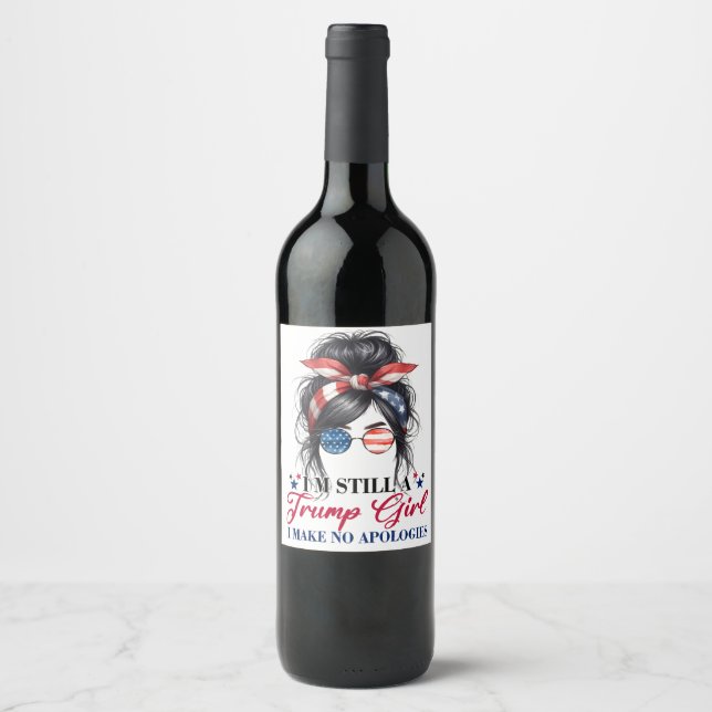 Étiquette Pour Bouteilles De Vin Donald Trump (Devant)