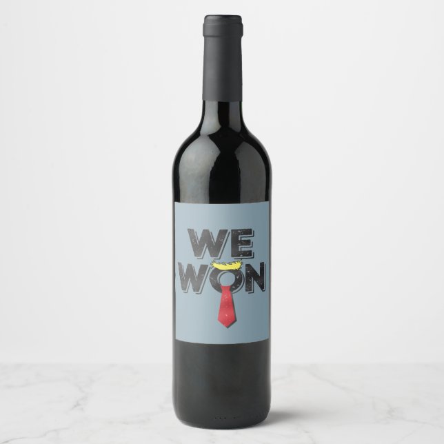 Étiquette Pour Bouteilles De Vin Donald Trump 2024 (Devant)